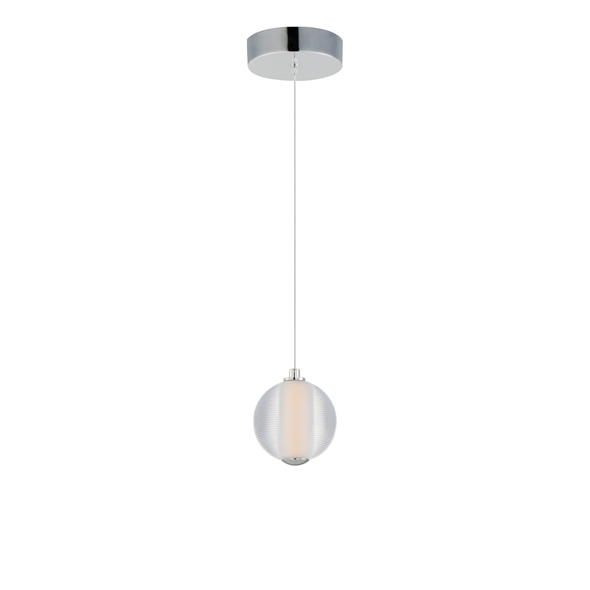 Rhythm LED Pendant Polished Chrome by ET2