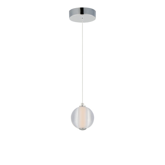 Rhythm LED Pendant Polished Chrome by ET2