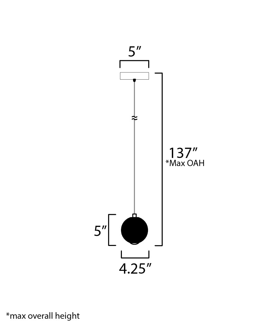 Rhythm LED Pendant Gold by ET2