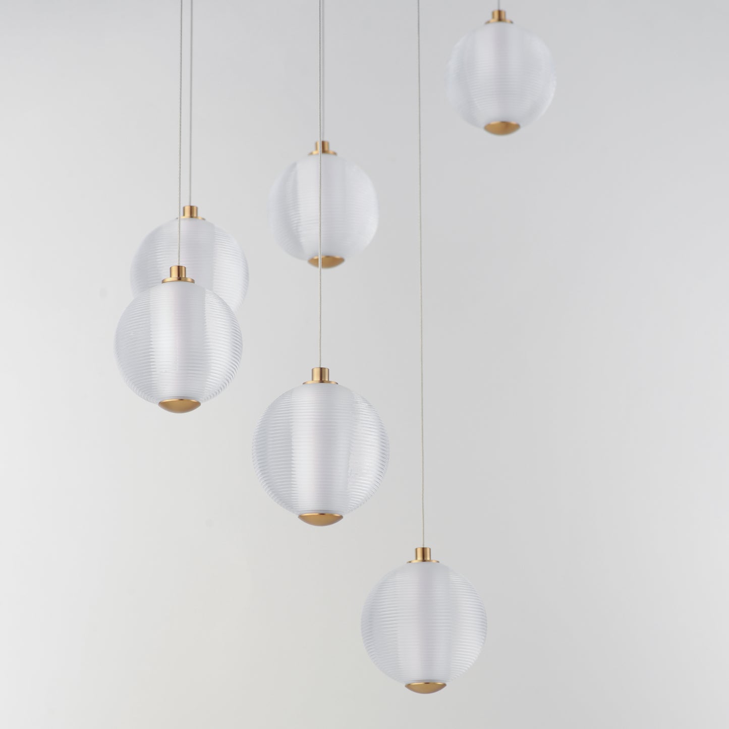 Rhythm 9-Light LED Pendant Gold by ET2