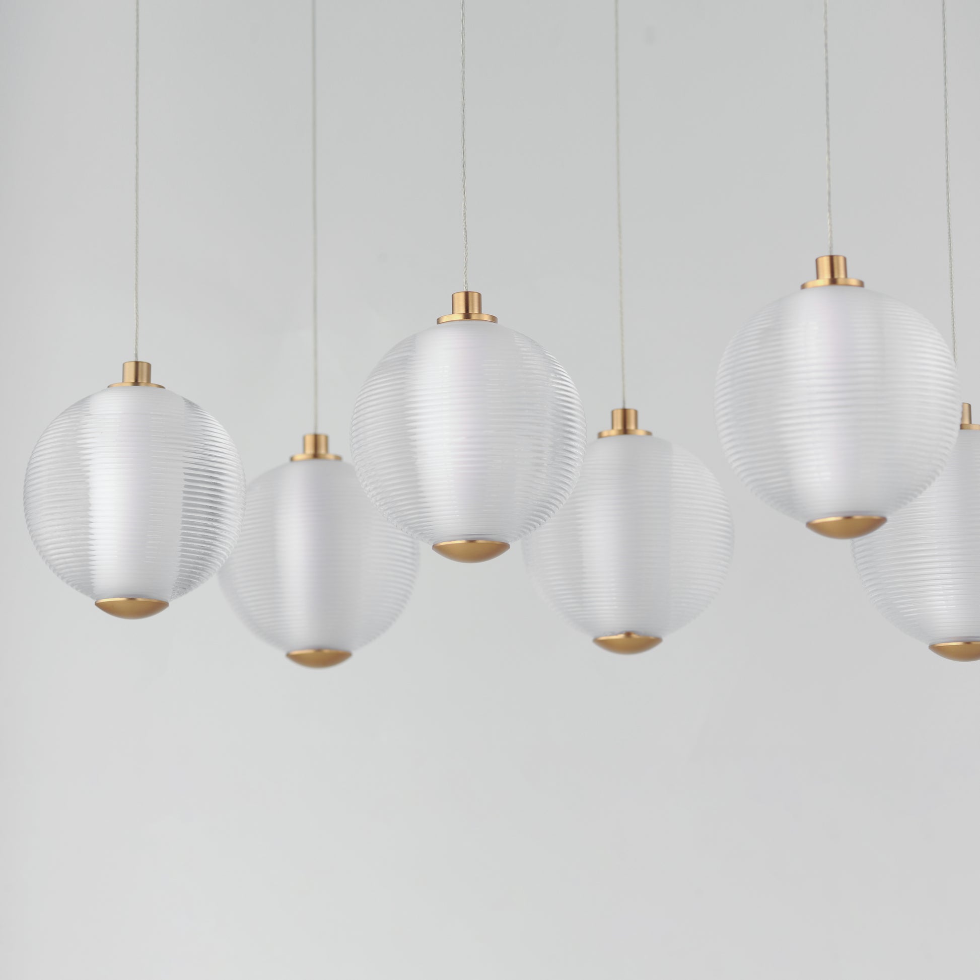 Rhythm 10-Light LED Pendant Gold by ET2