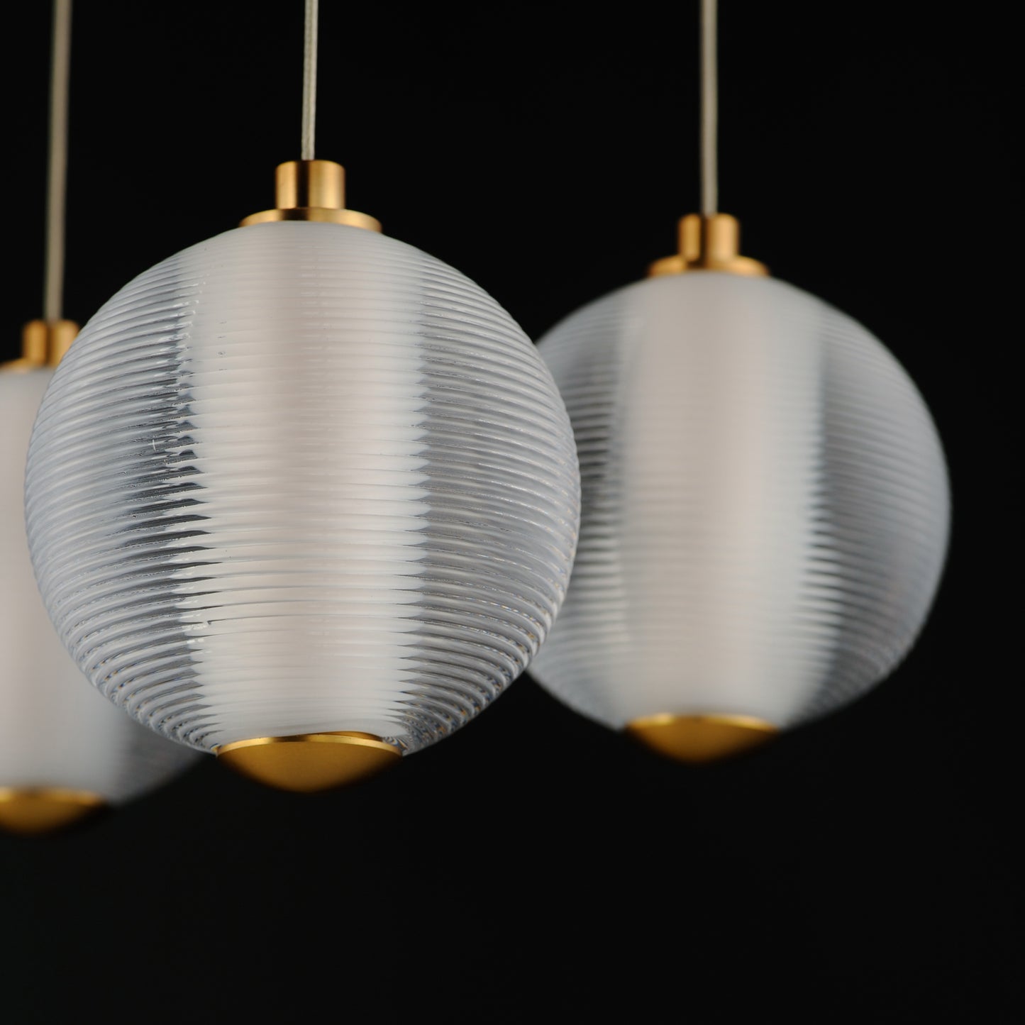 Rhythm 10-Light LED Pendant Gold by ET2