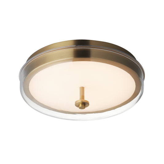 Voto LED Flush Mount Natural Aged Brass by ET2