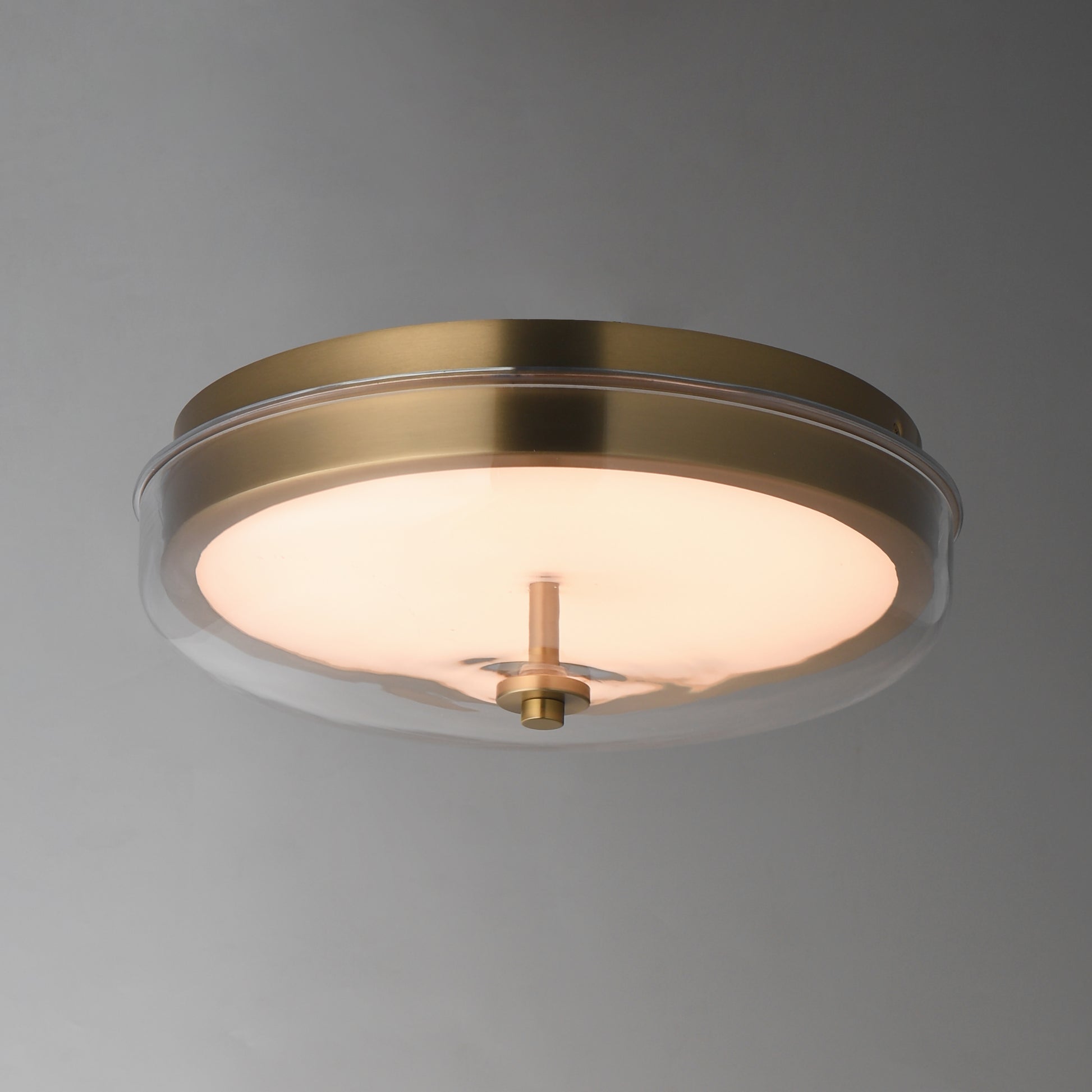 Voto LED Flush Mount Natural Aged Brass by ET2
