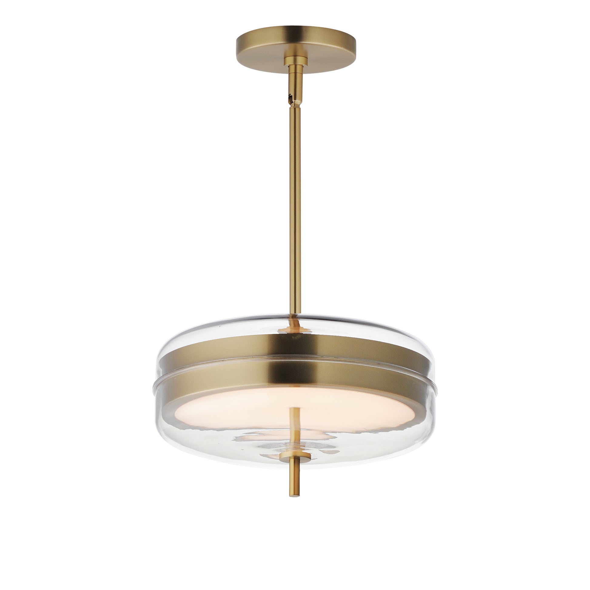 Voto 2-Light LED Pendant Natural Aged Brass by ET2