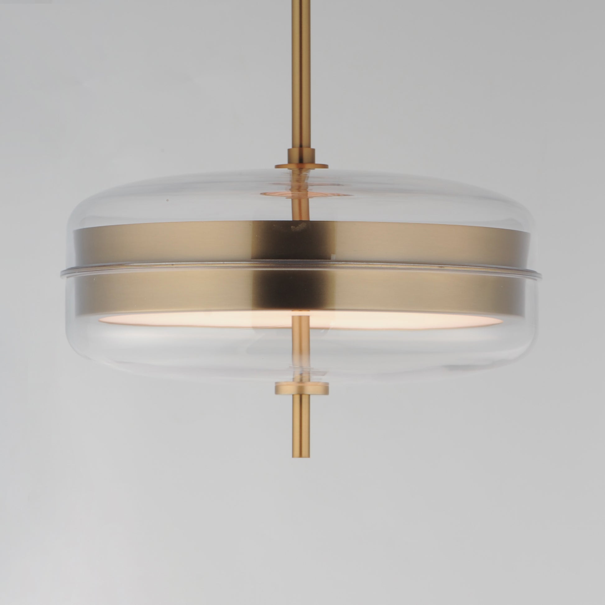 Voto 2-Light LED Pendant Natural Aged Brass by ET2