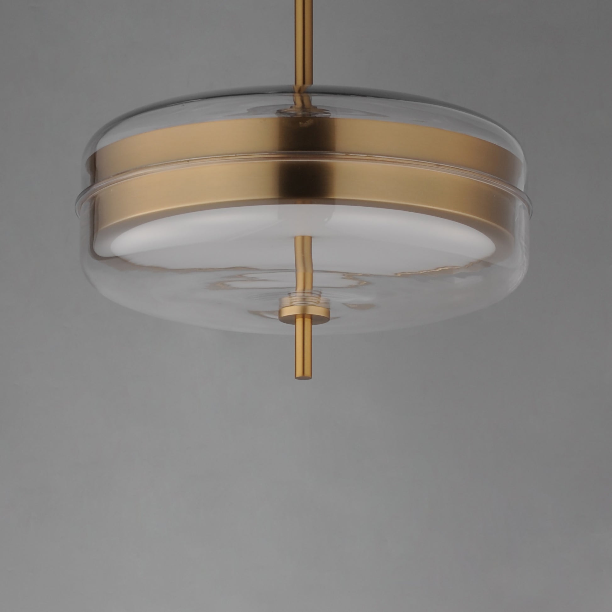Voto 2-Light LED Pendant Natural Aged Brass by ET2