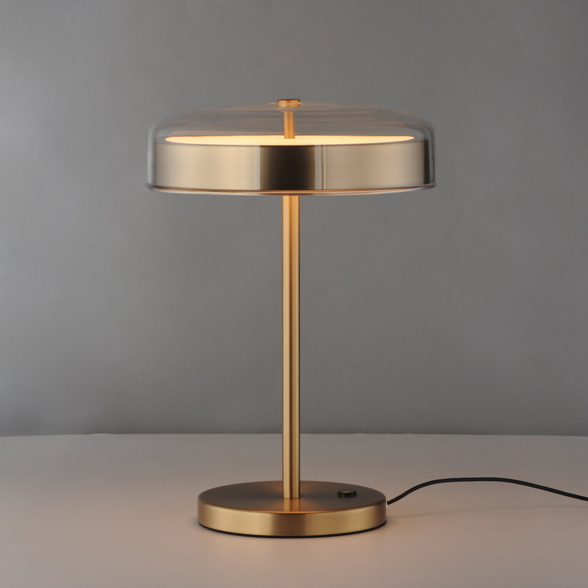 Voto LED Table Lamp Natural Aged Brass by ET2