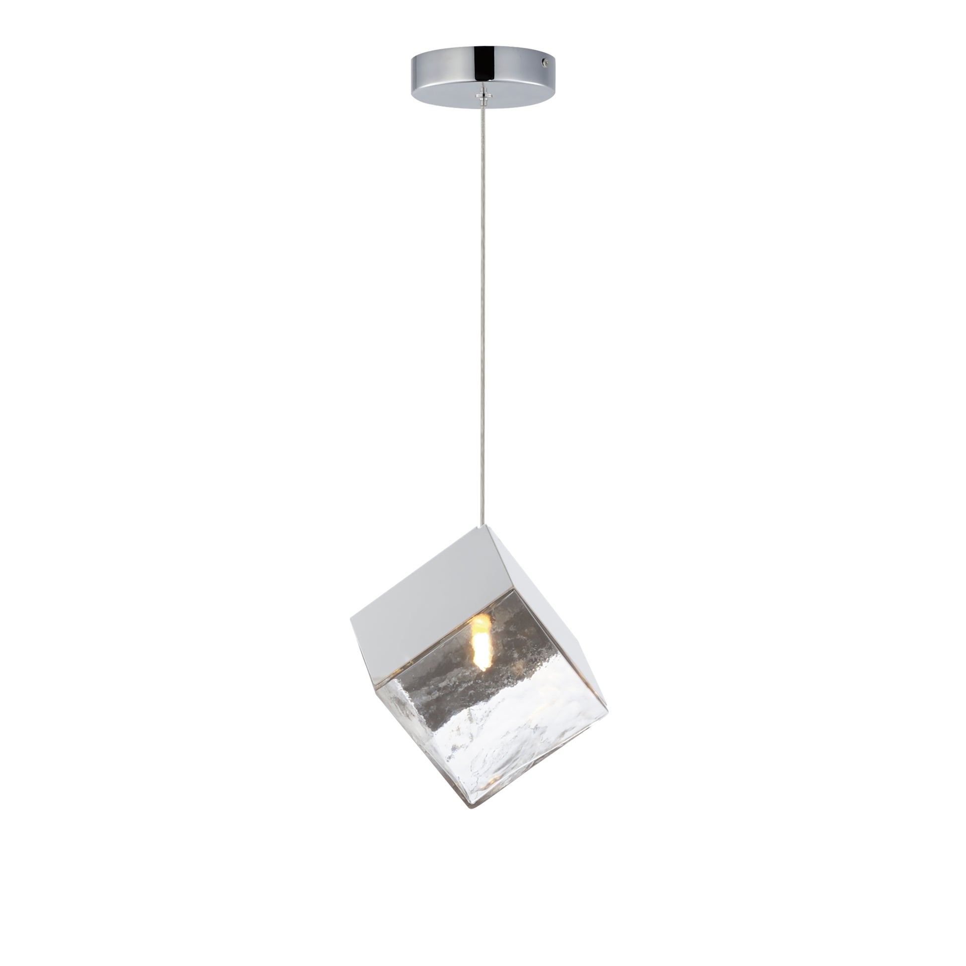 Ice Cube LED Pendant Polished Chrome by ET2