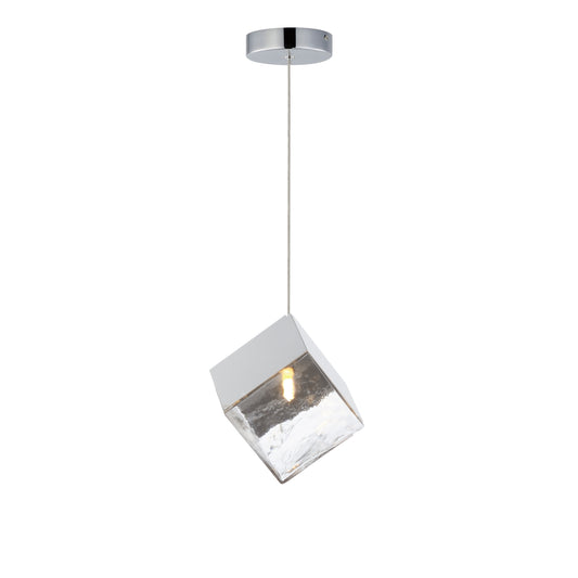 Ice Cube LED Pendant Polished Chrome by ET2