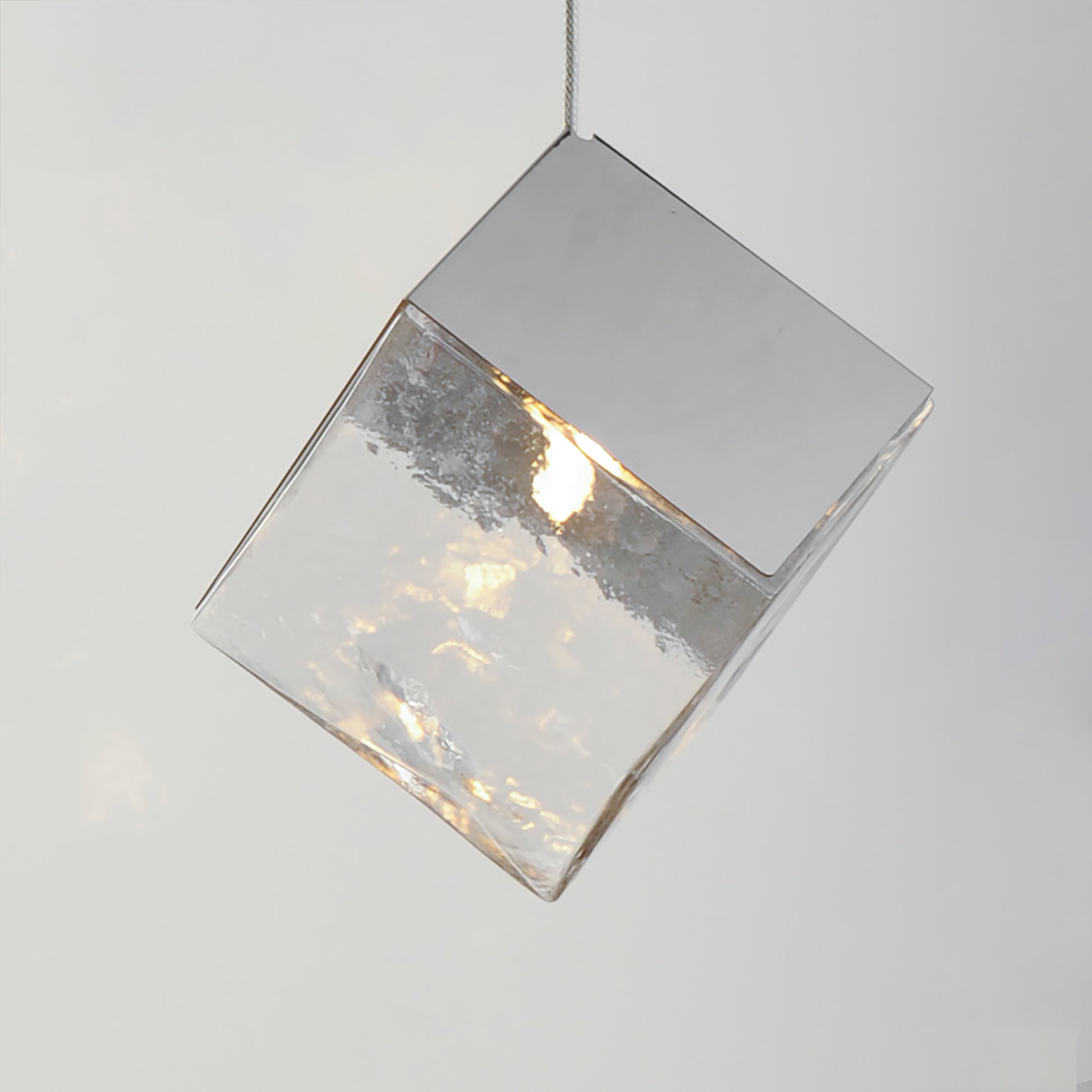 Ice Cube LED Pendant Polished Chrome by ET2