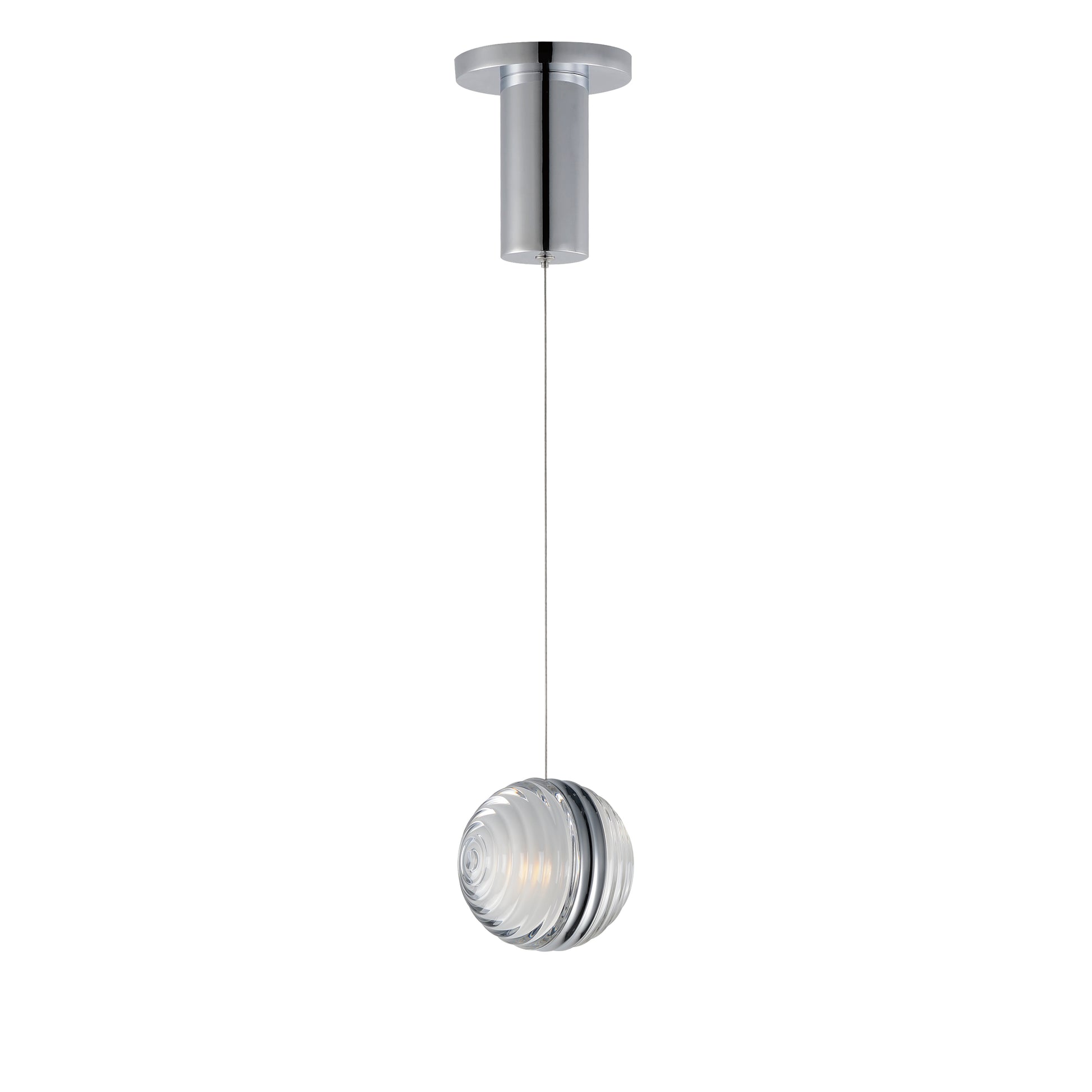 Pulse 4.75" LED Pendant Polished Chrome by ET2