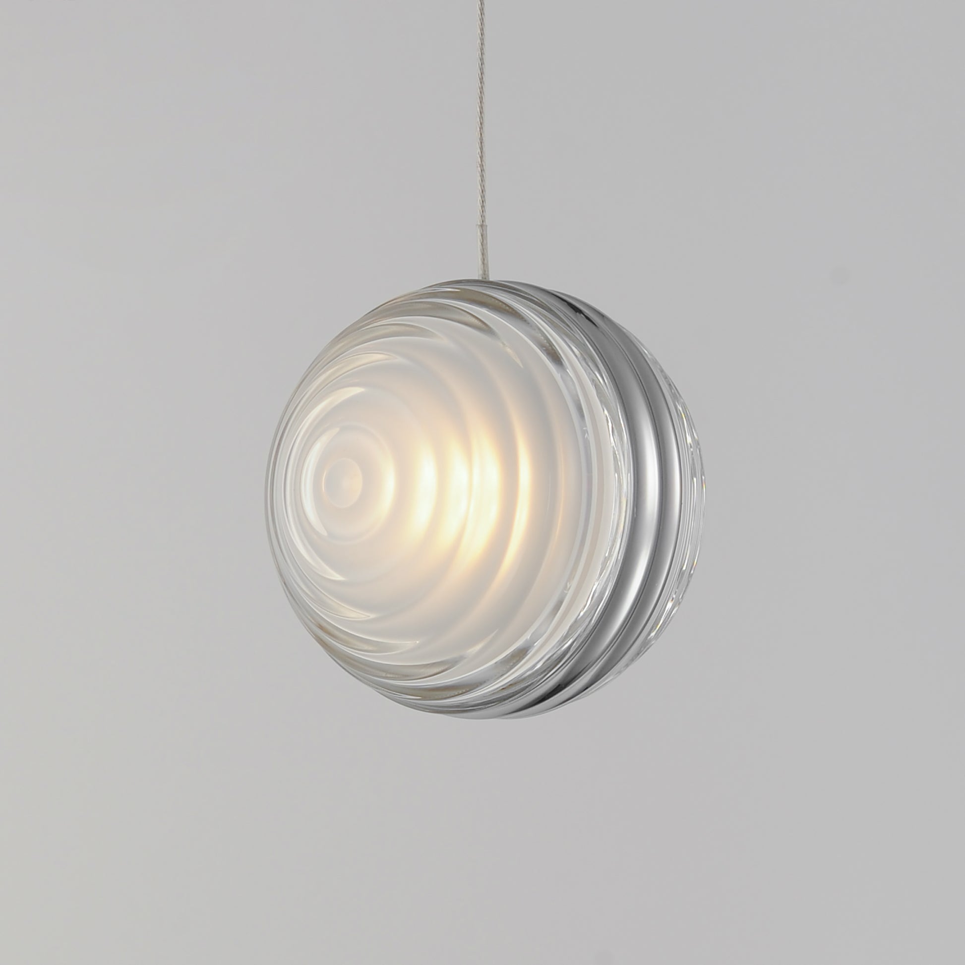 Pulse 4.75" LED Pendant Polished Chrome by ET2