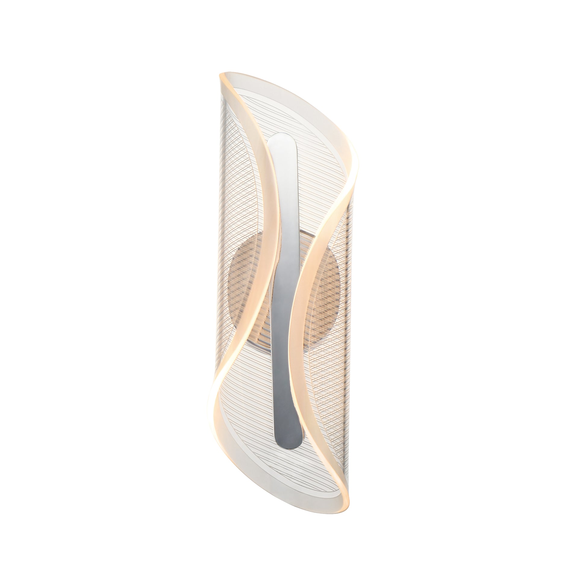 Manta 17" LED Wall Sconce Polished Chrome by ET2