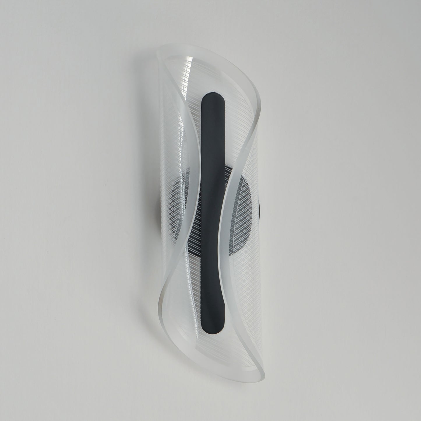 Manta 17" LED Wall Sconce Black by ET2