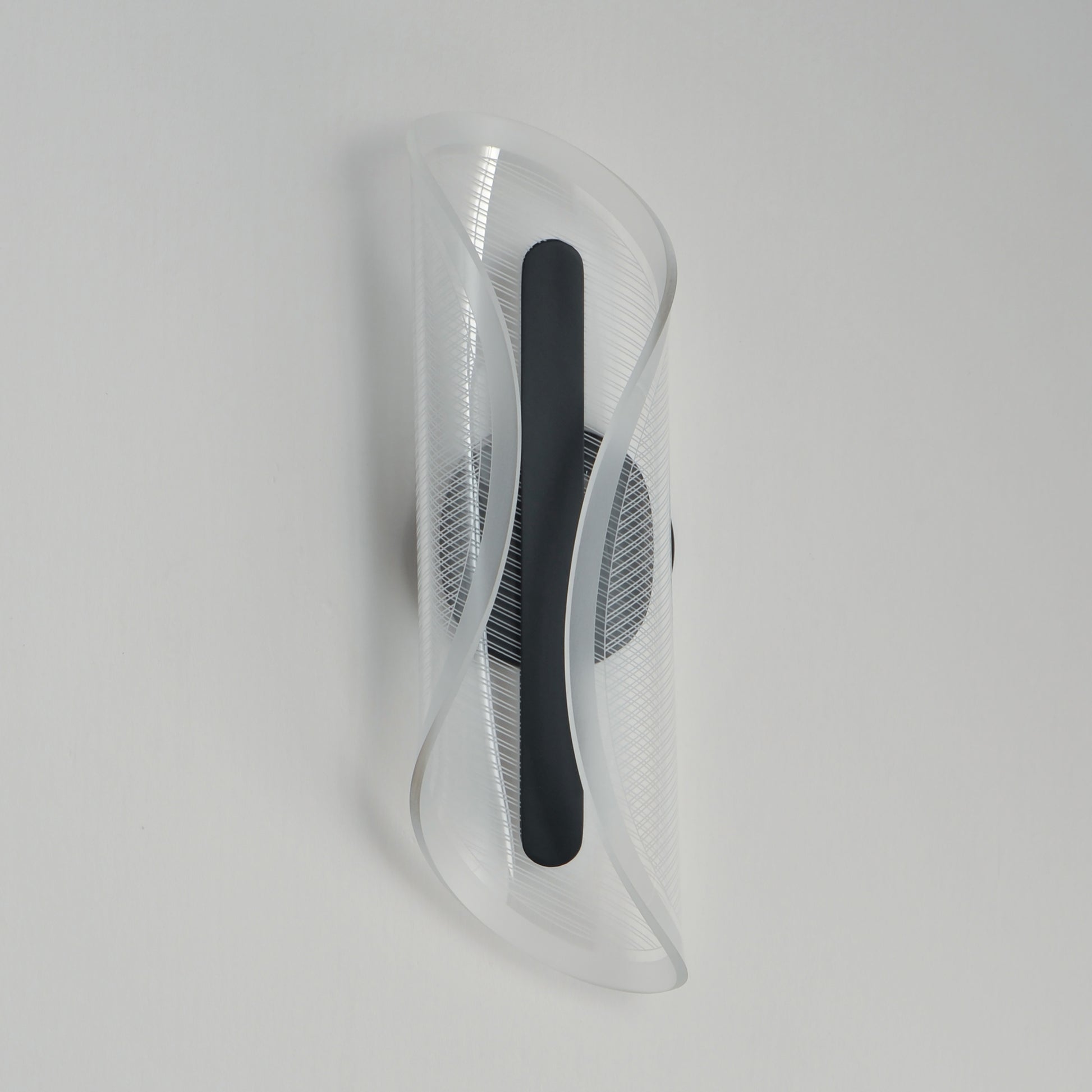 Manta 17" LED Wall Sconce Black by ET2
