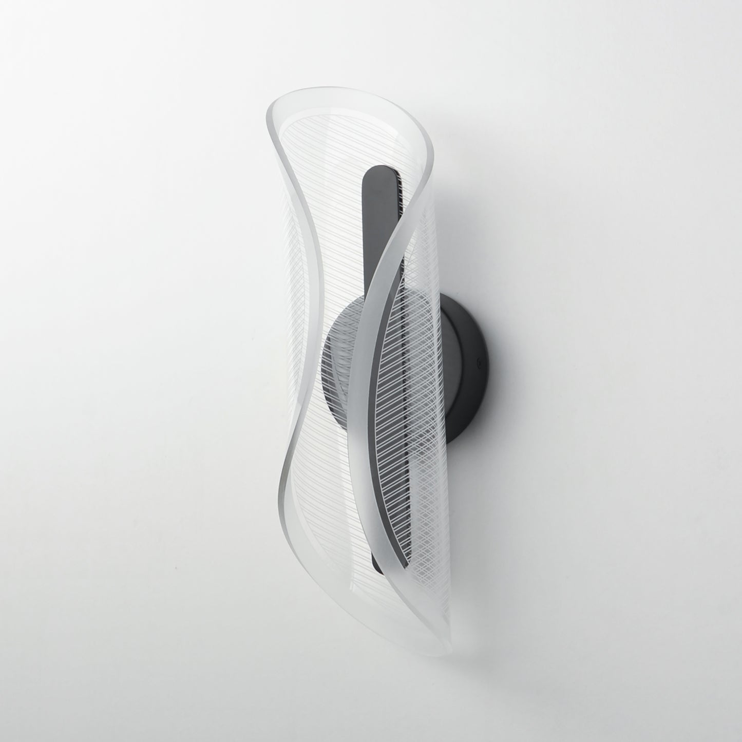 Manta 17" LED Wall Sconce Black by ET2