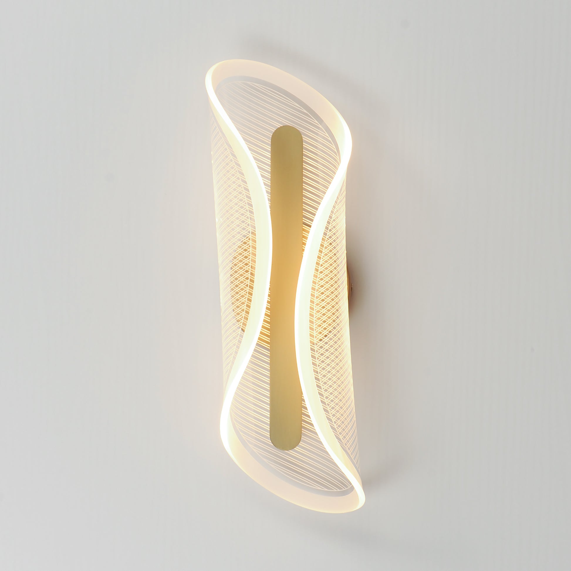 Manta 17" LED Wall Sconce Gold by ET2