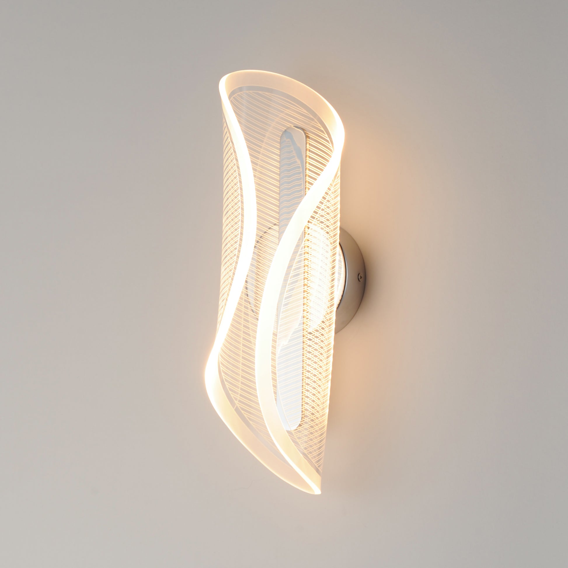 Manta 17" LED Wall Sconce Polished Chrome by ET2