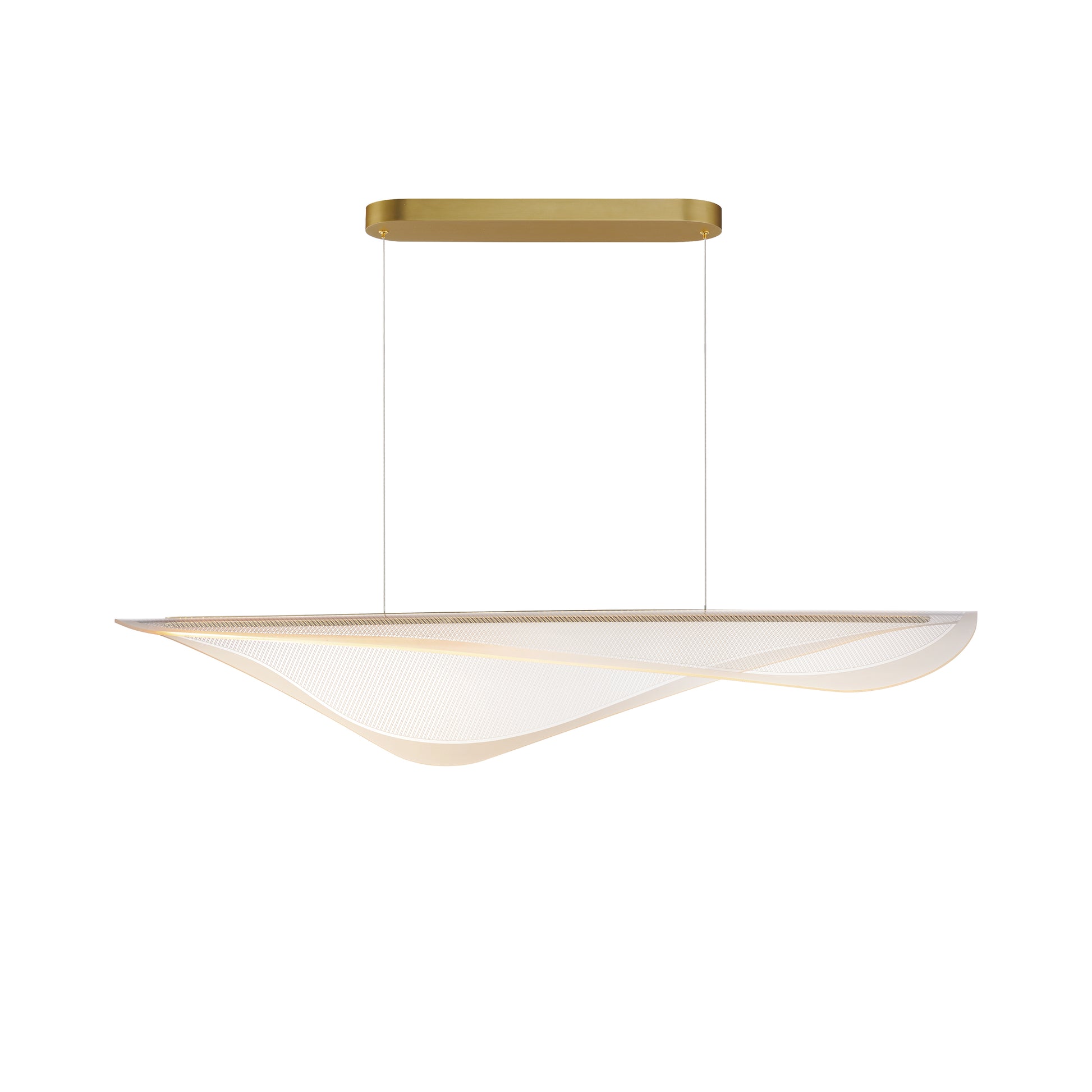 Manta 47" LED Linear Pendant Gold by ET2