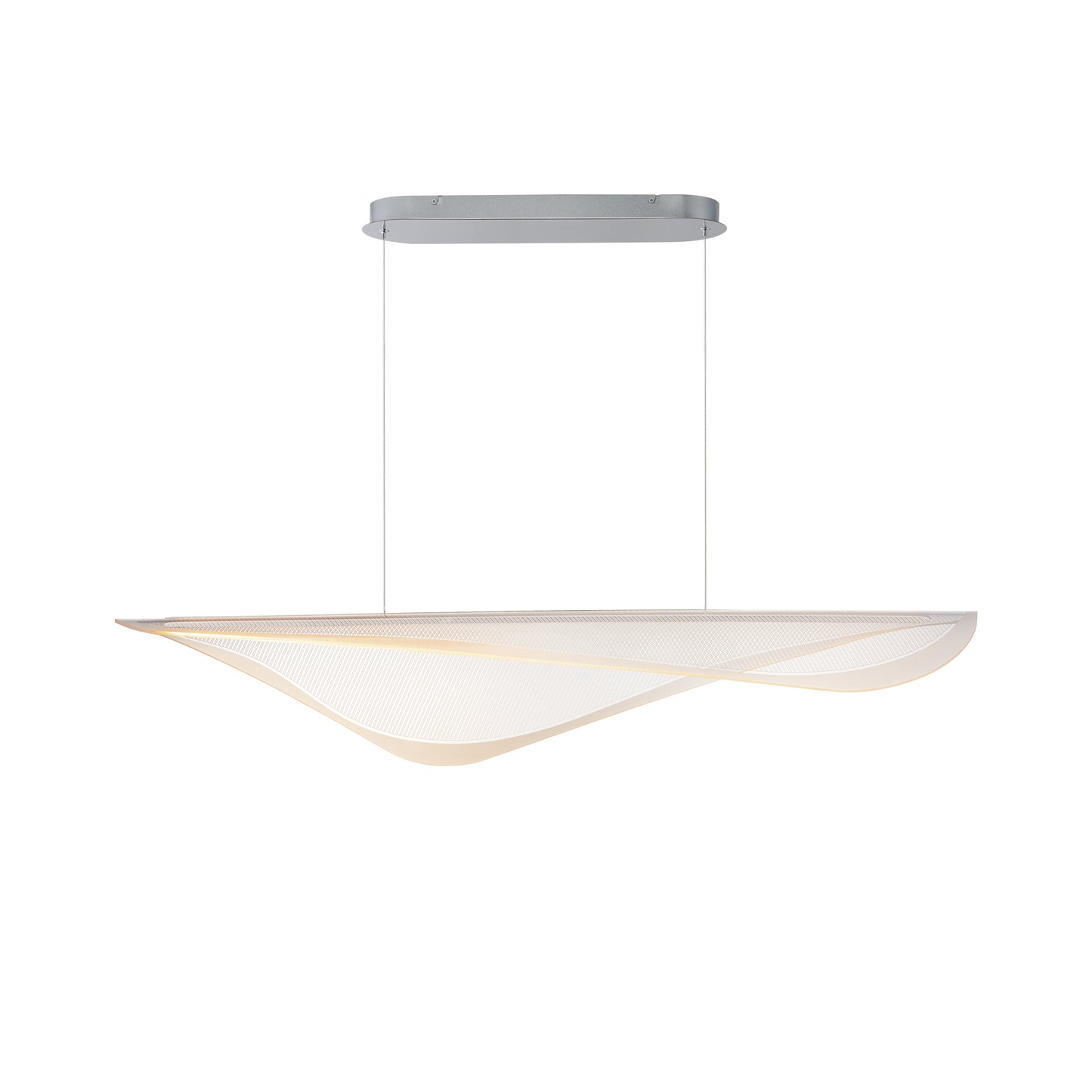 Manta 47" LED Linear Pendant Polished Chrome by ET2
