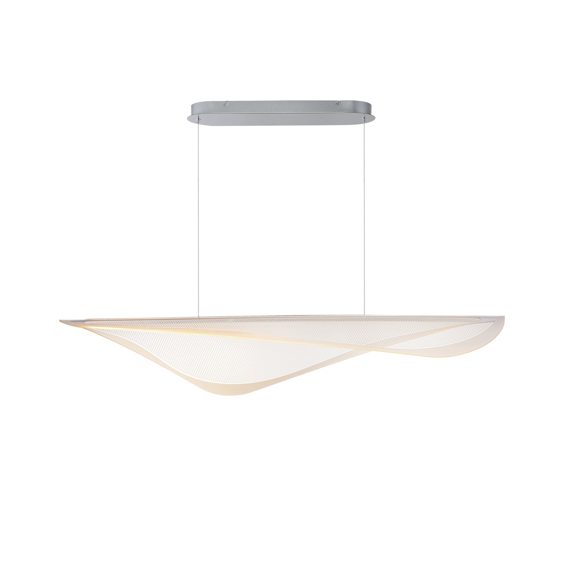 Manta 47" LED Linear Pendant Polished Chrome by ET2