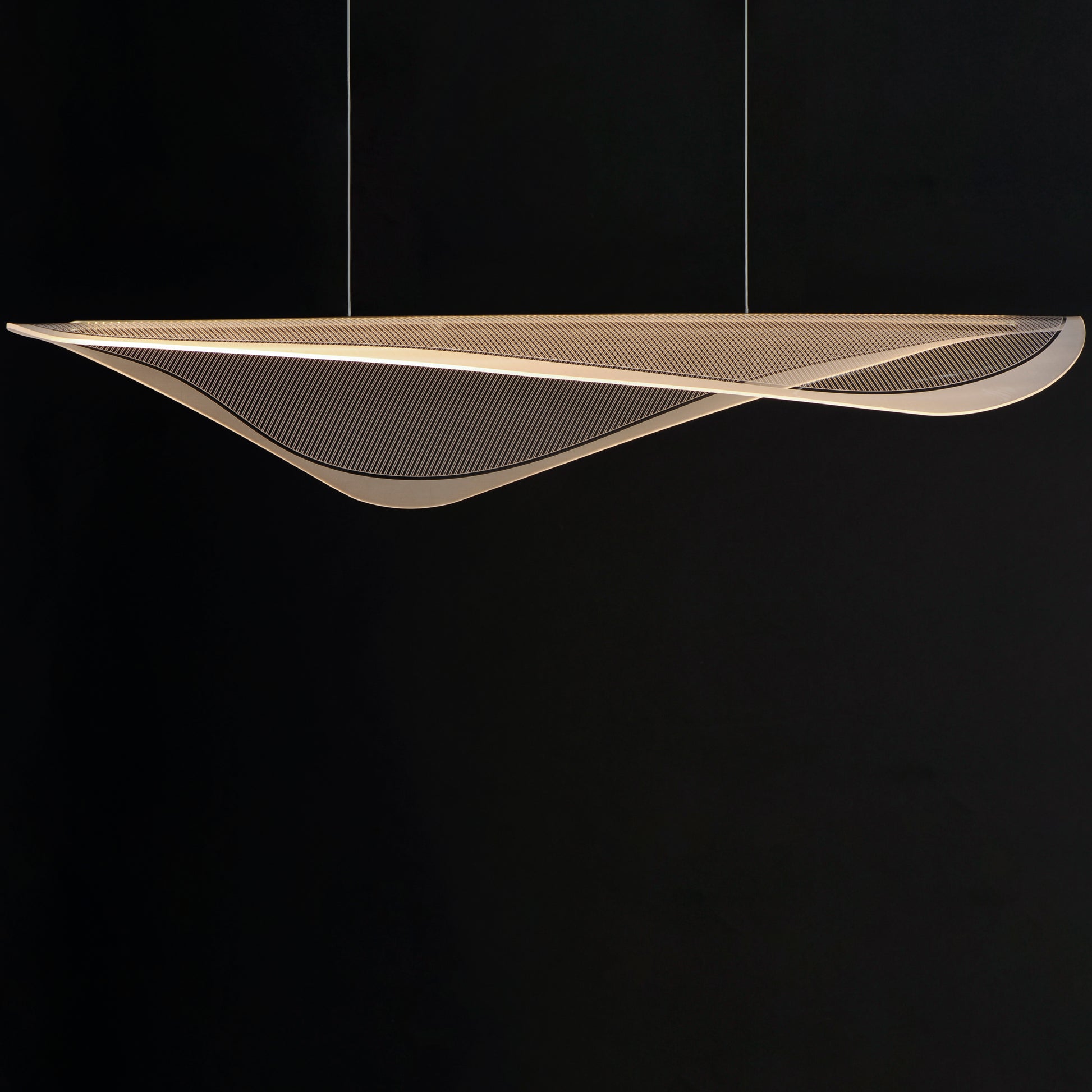 Manta 47" LED Linear Pendant Gold by ET2