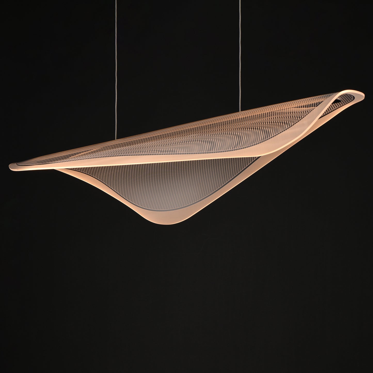 Manta 47" LED Linear Pendant Polished Chrome by ET2