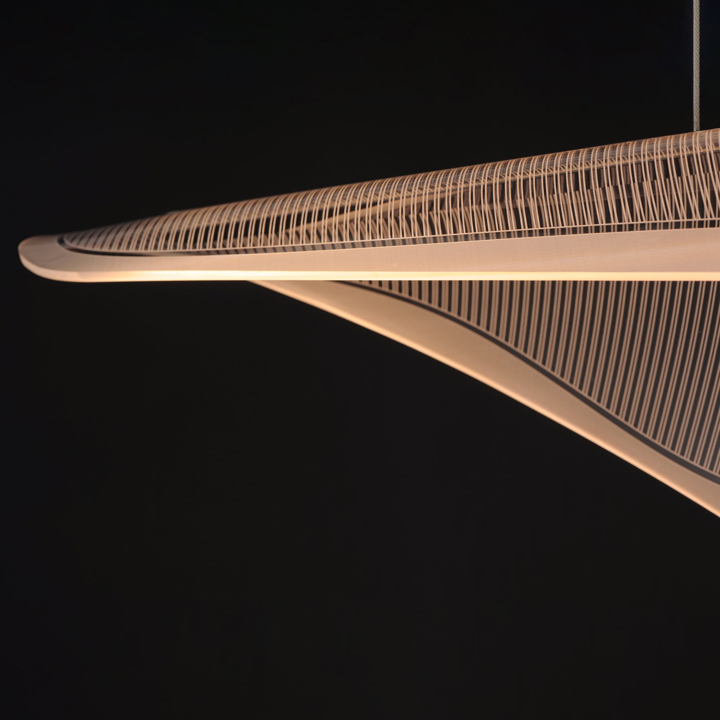 Manta 47" LED Linear Pendant Polished Chrome by ET2
