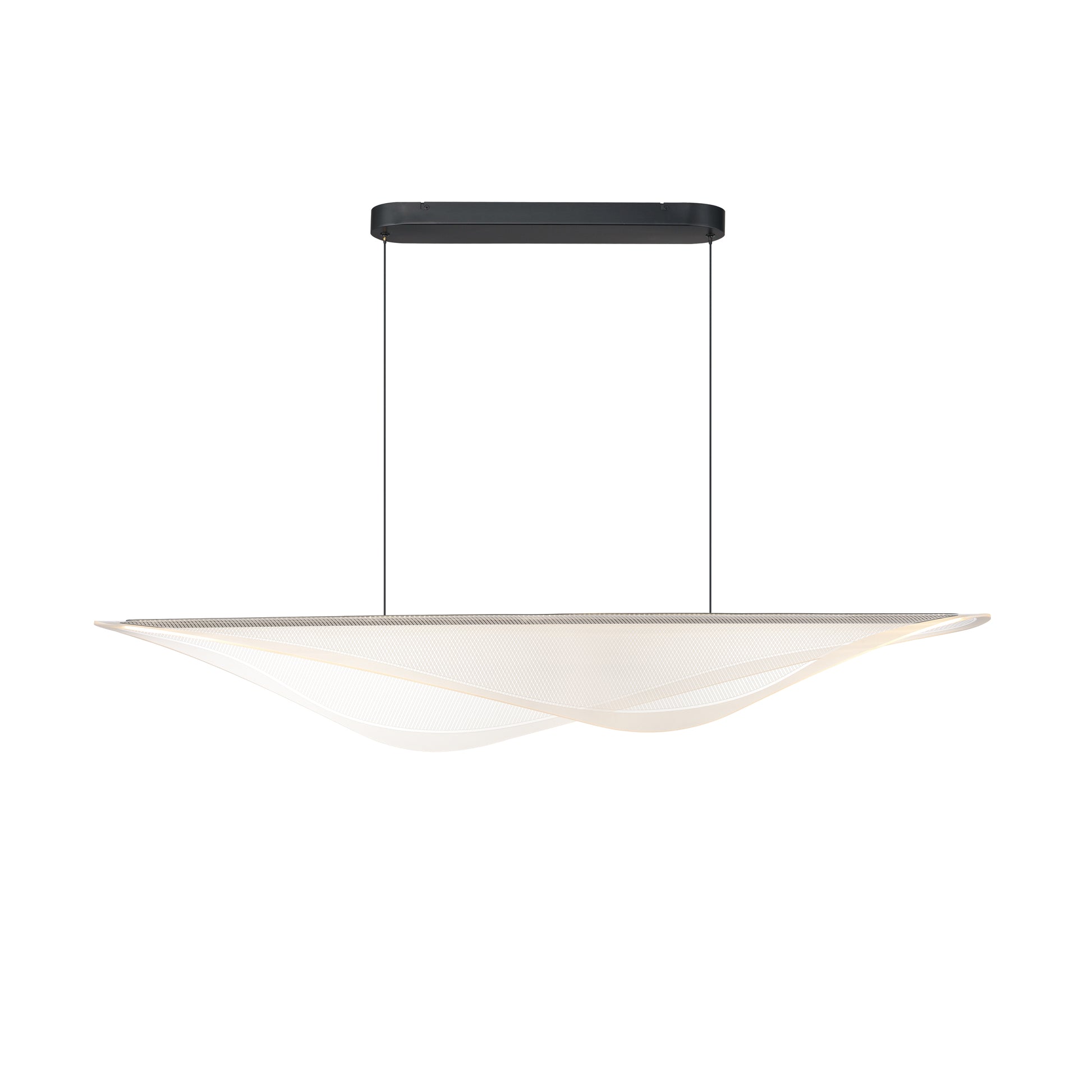 Manta 59" LED Linear Pendant Black by ET2