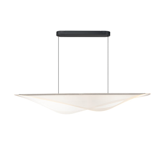 Manta 59" LED Linear Pendant Black by ET2