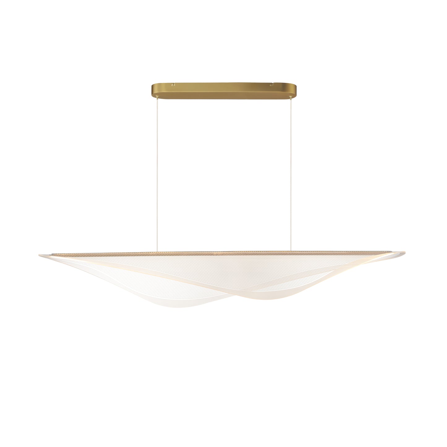 Manta 59" LED Linear Pendant Gold by ET2