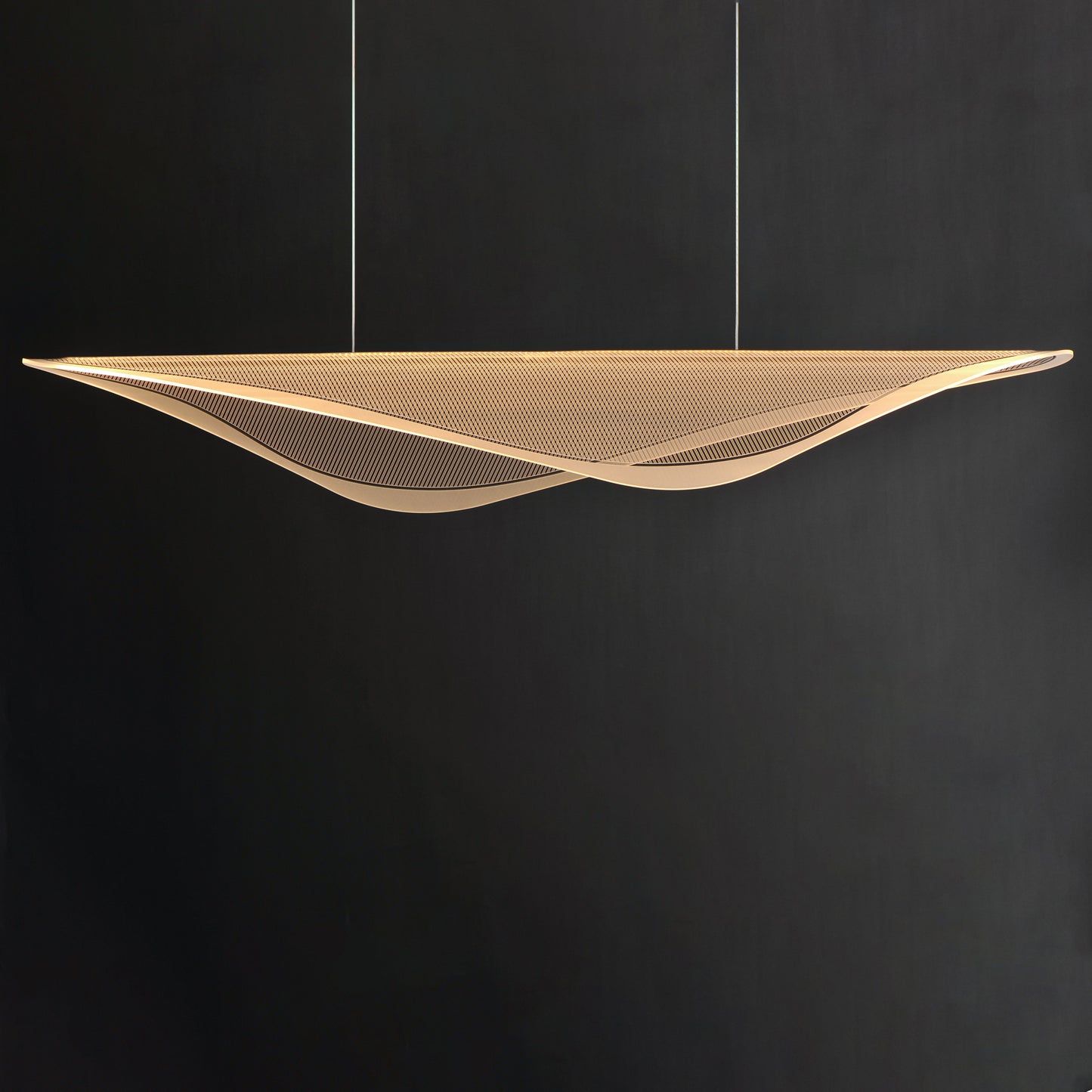 Manta 59" LED Linear Pendant Black by ET2