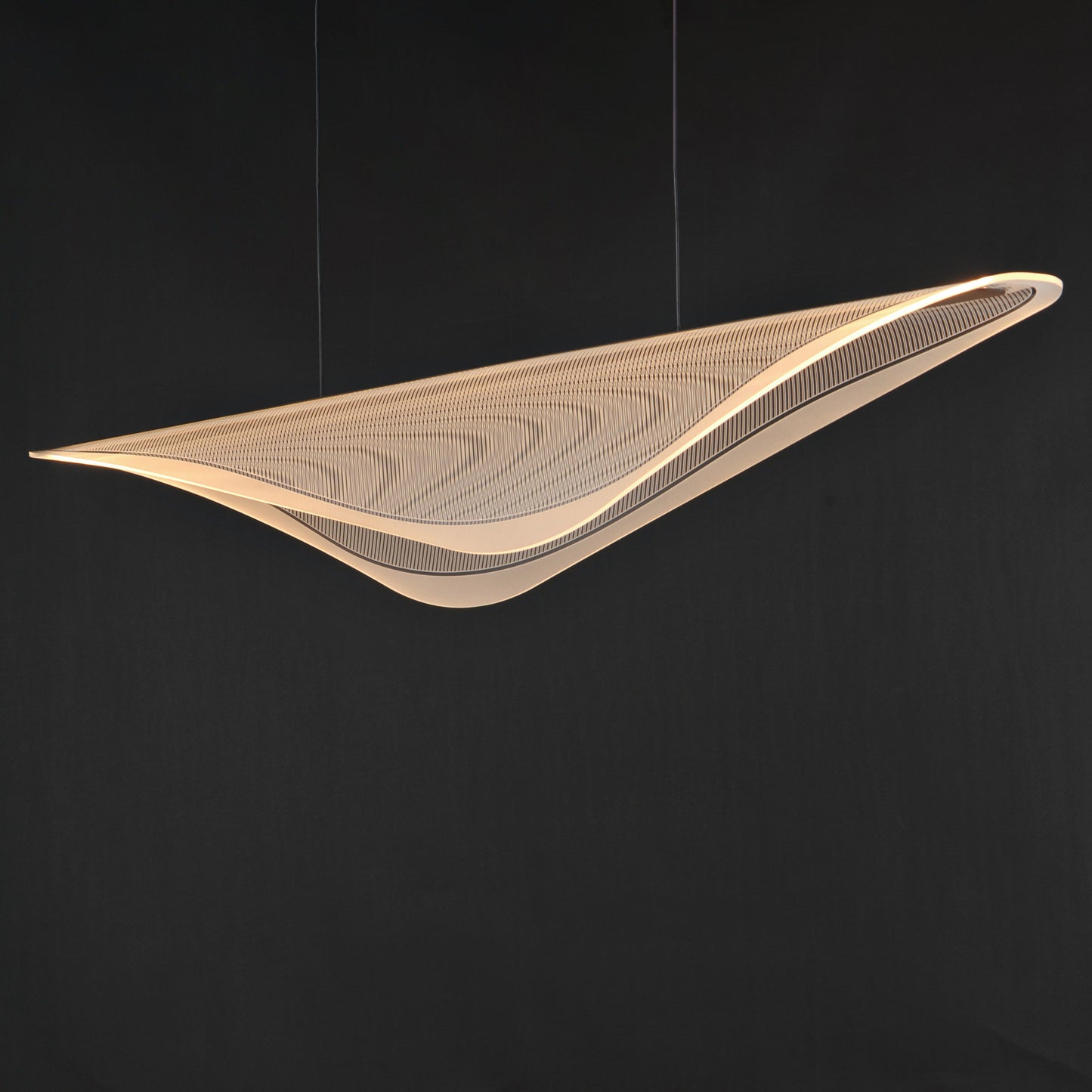 Manta 59" LED Linear Pendant Gold by ET2