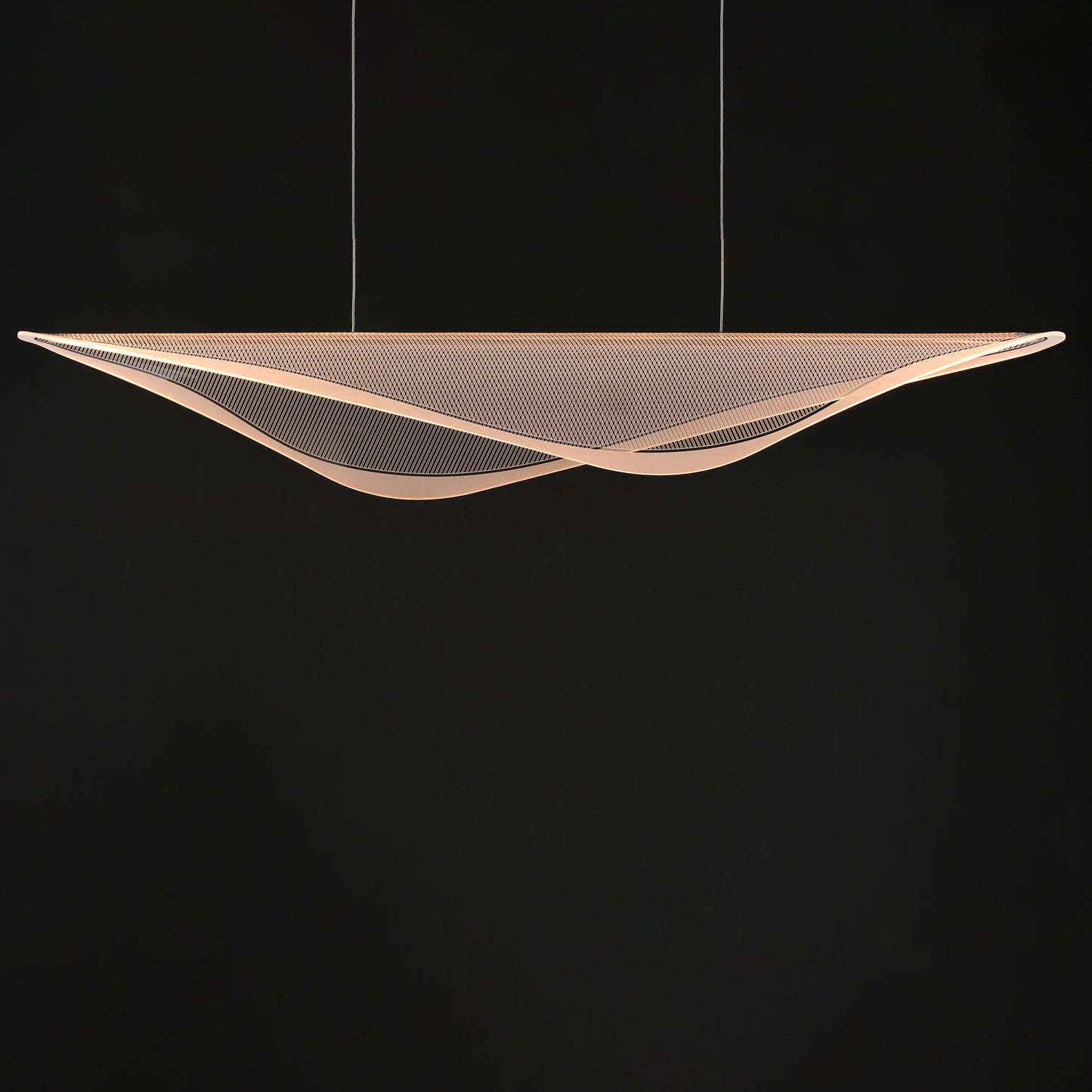 Manta 59" LED Linear Pendant Polished Chrome by ET2