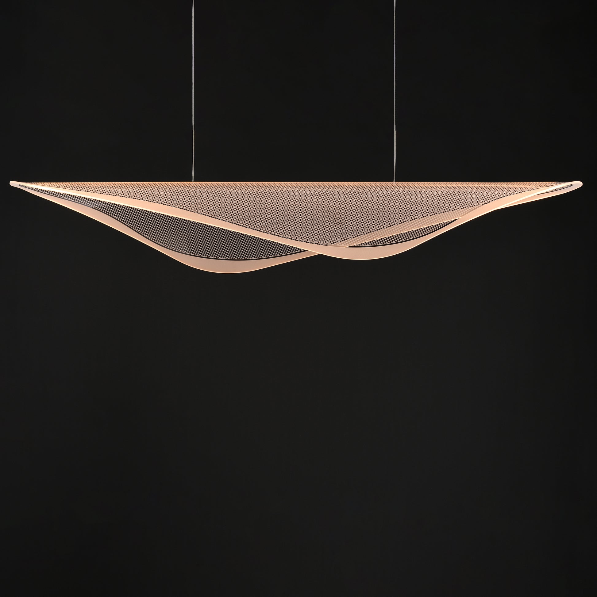Manta 59" LED Linear Pendant Polished Chrome by ET2