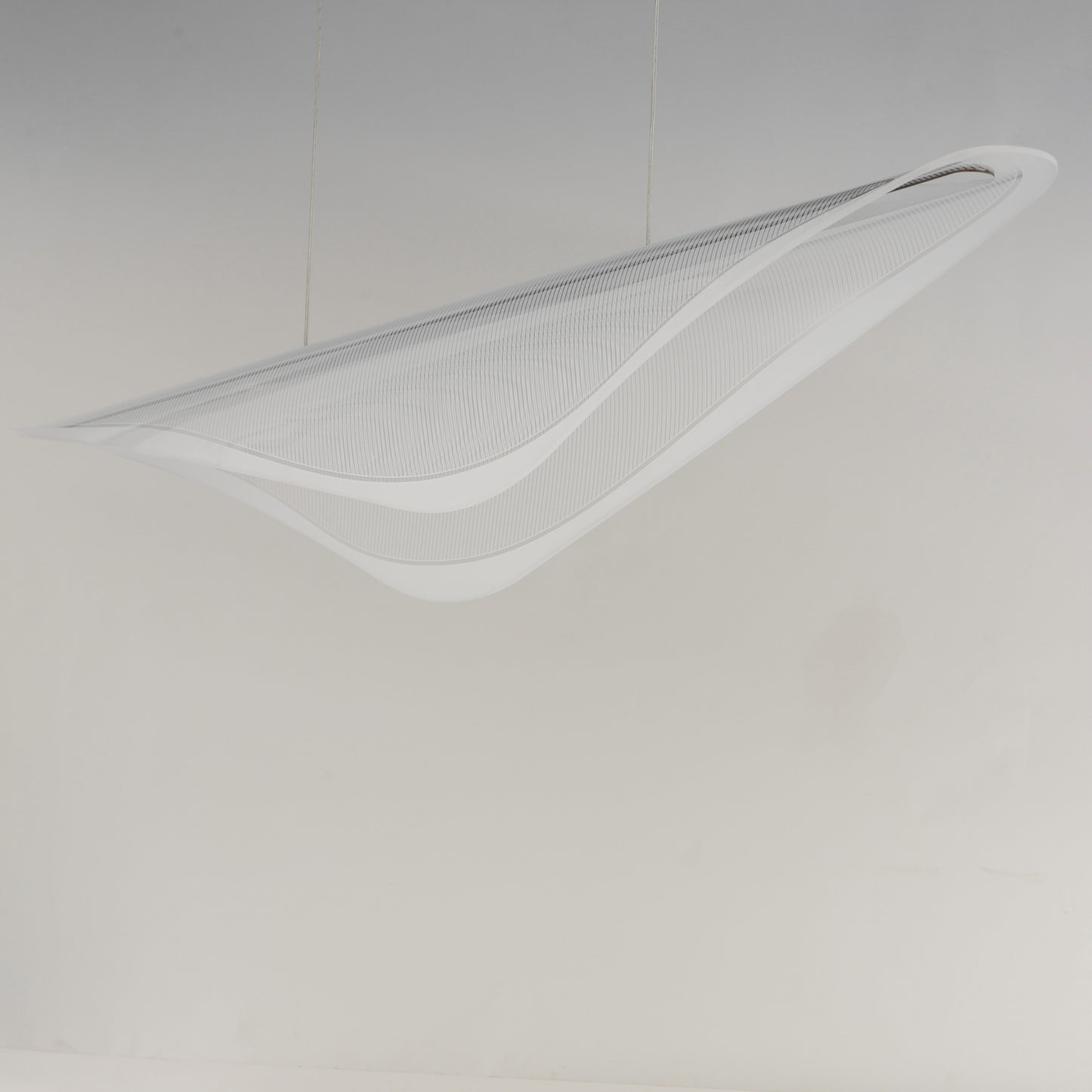 Manta 59" LED Linear Pendant Polished Chrome by ET2