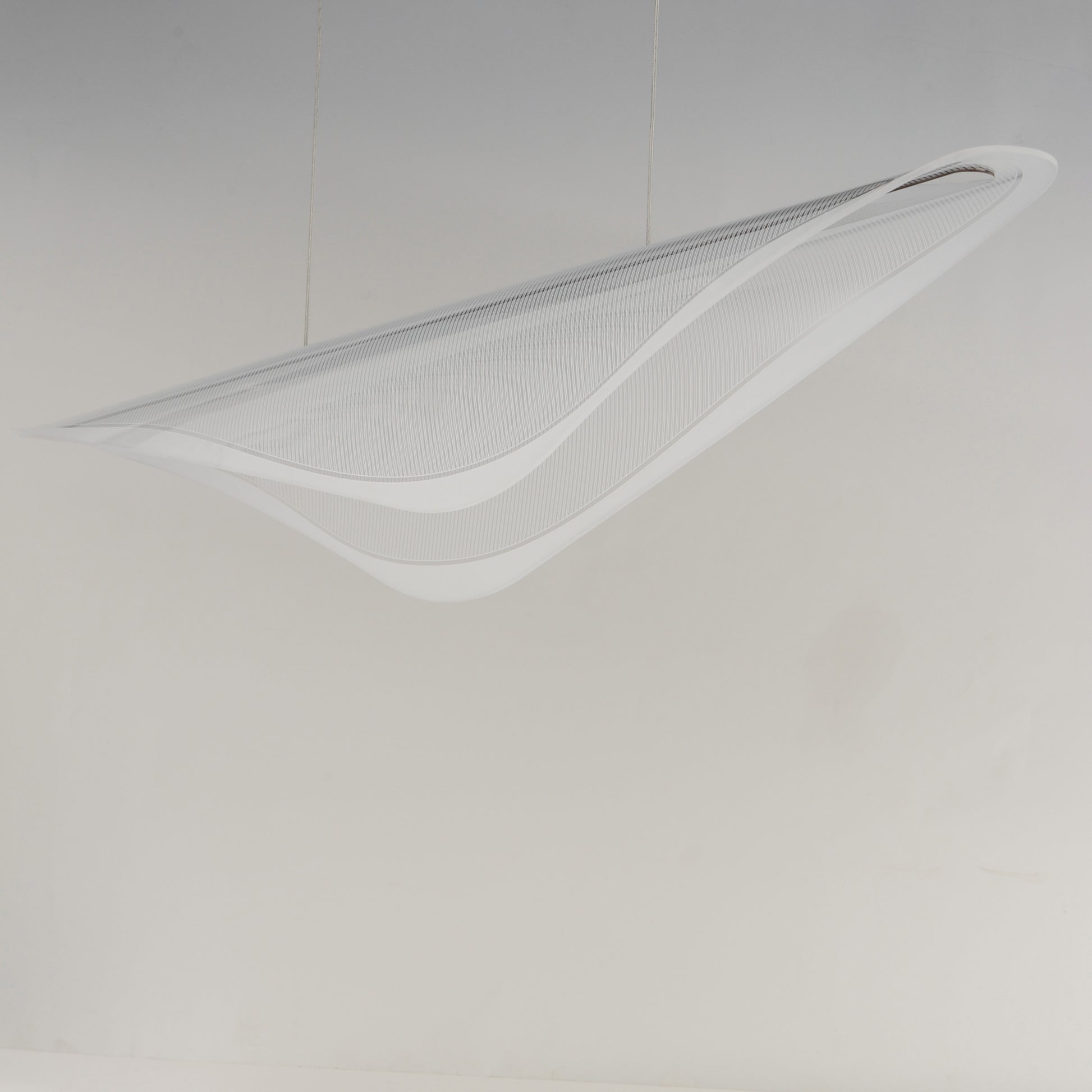 Manta 59" LED Linear Pendant Polished Chrome by ET2