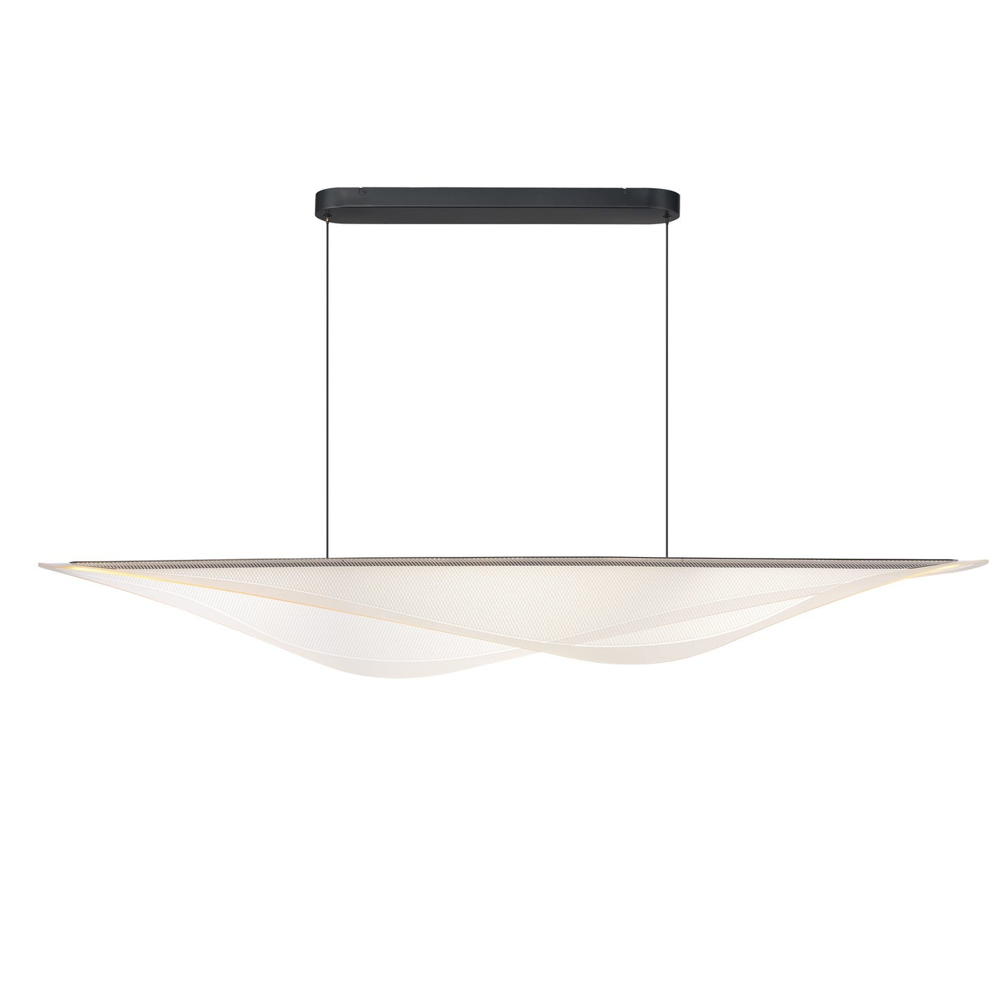 Manta 70" LED Linear Pendant Black by ET2