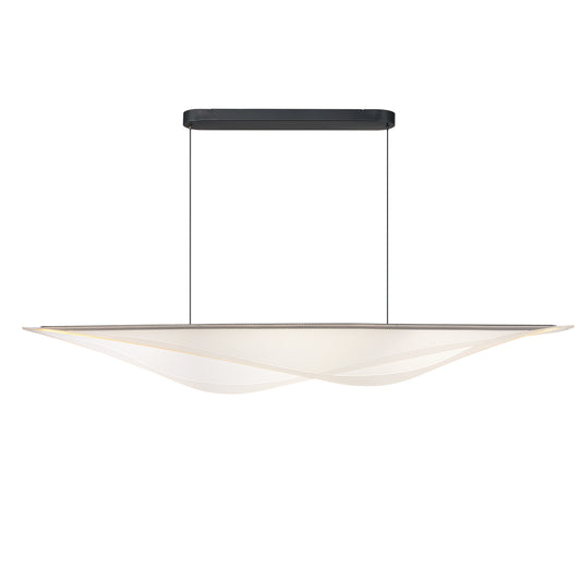 Manta 70" LED Linear Pendant Black by ET2