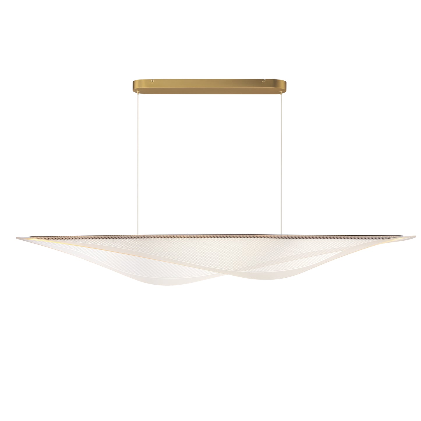 Manta 70" LED Linear Pendant Gold by ET2