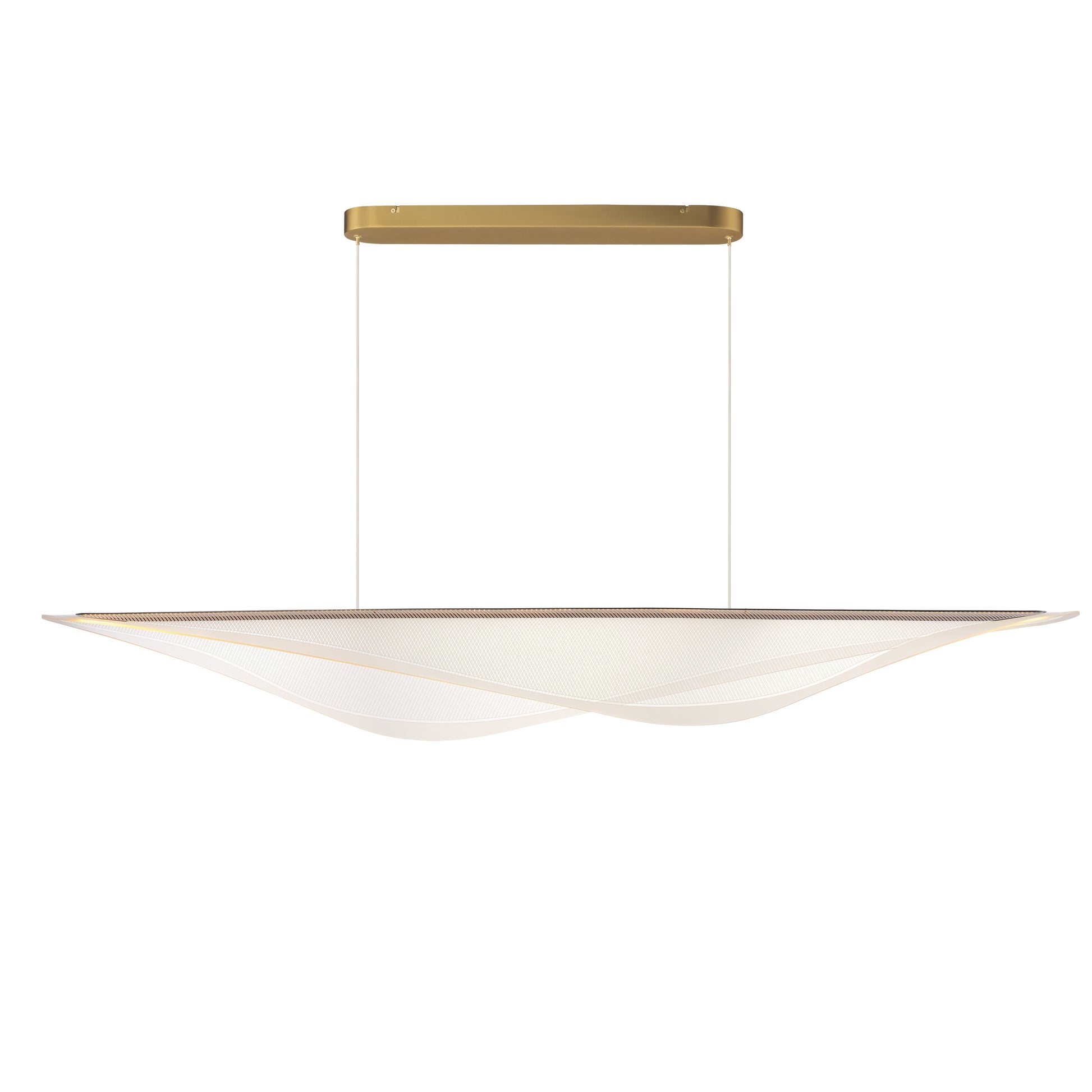 Manta 70" LED Linear Pendant Gold by ET2