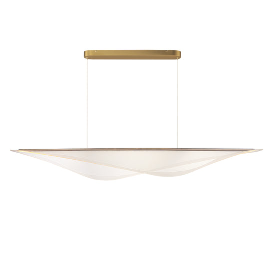 Manta 70" LED Linear Pendant Gold by ET2