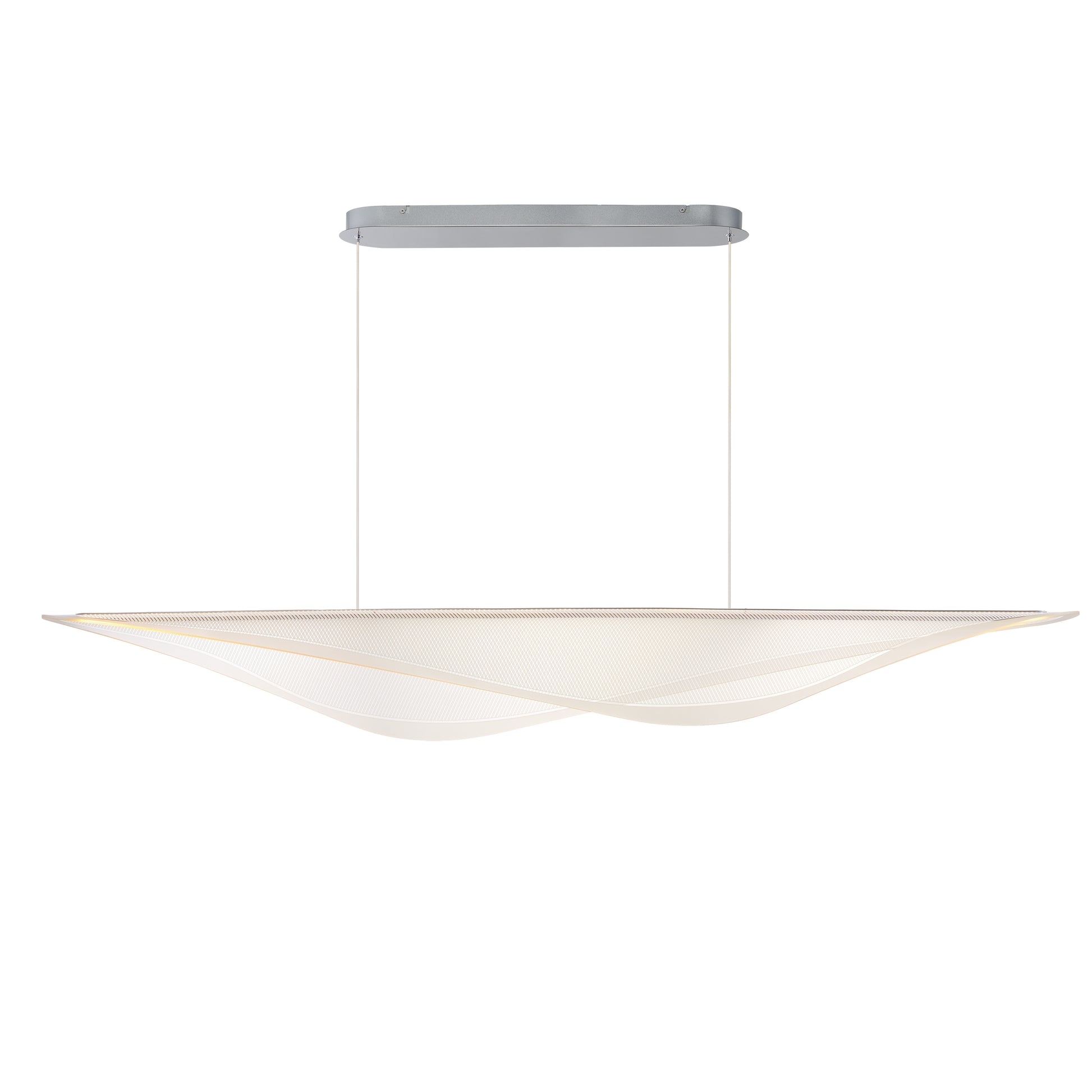 Manta 70" LED Linear Pendant Polished Chrome by ET2