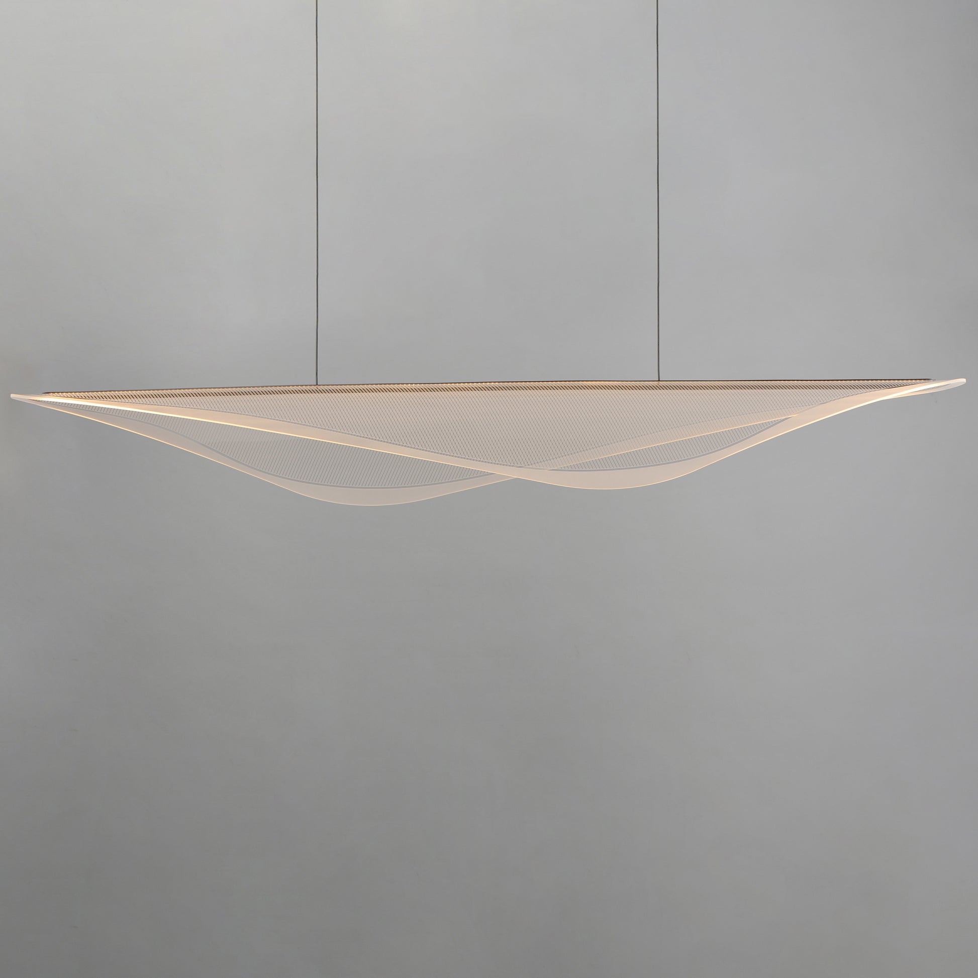 Manta 70" LED Linear Pendant Black by ET2