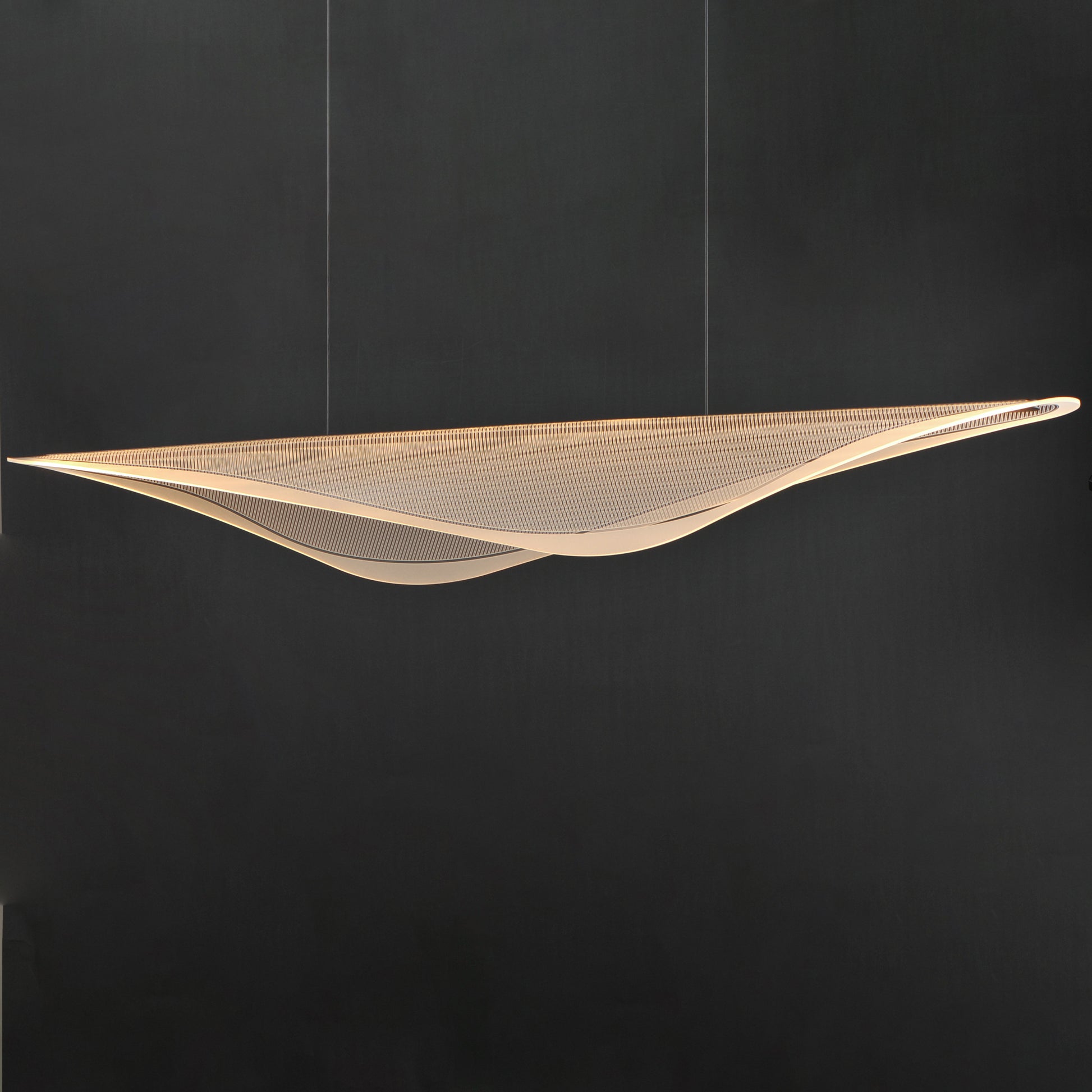 Manta 70" LED Linear Pendant Black by ET2