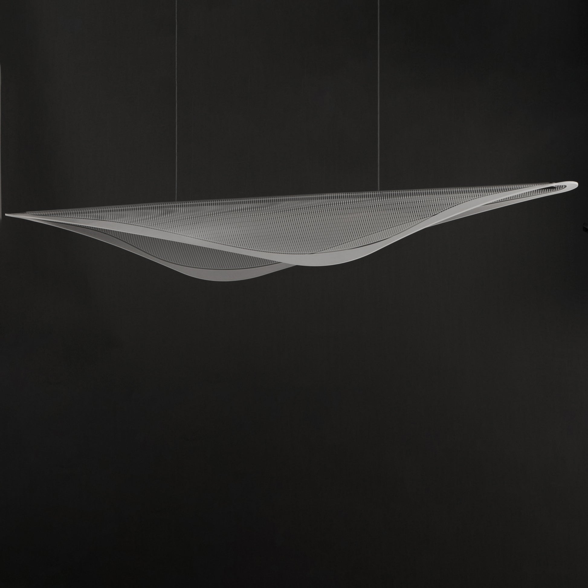 Manta 70" LED Linear Pendant Black by ET2