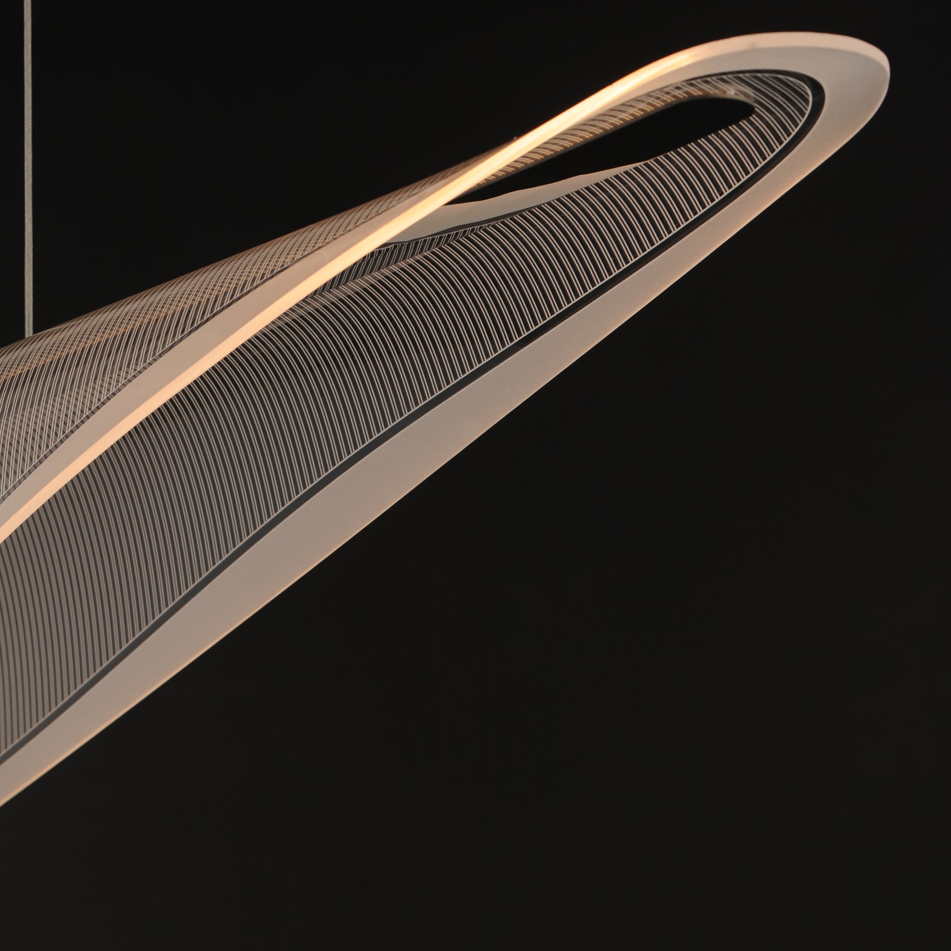 Manta 70" LED Linear Pendant Polished Chrome by ET2