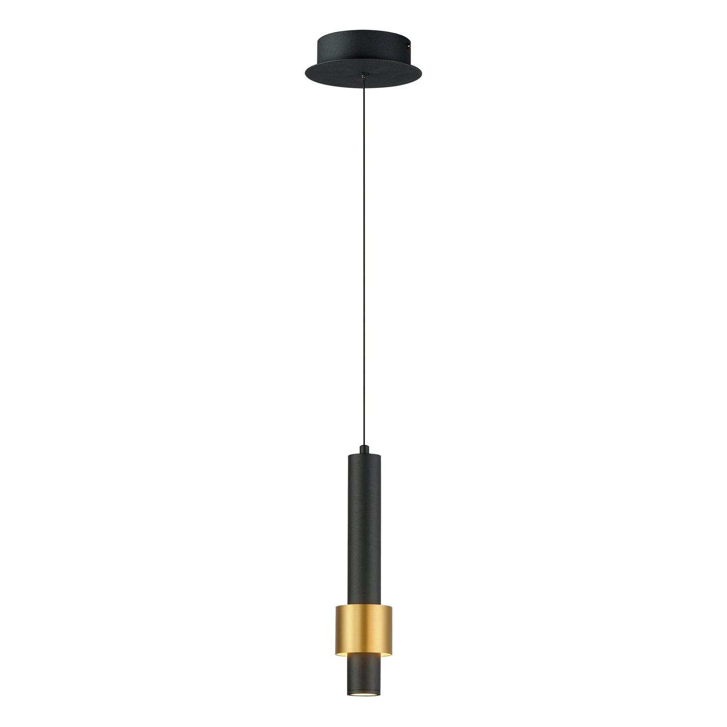 Reveal LED Pendant Black/Gold by ET2