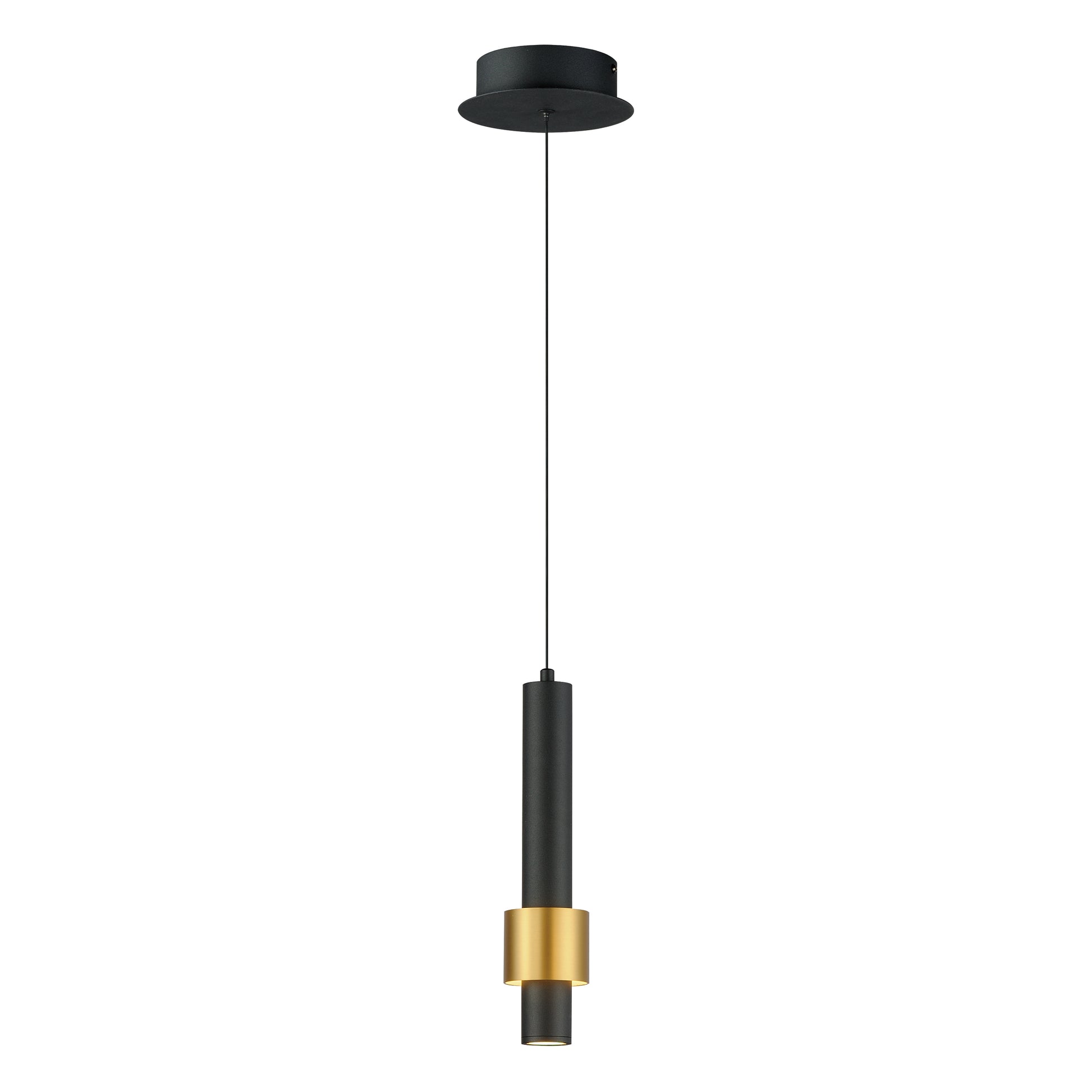 Reveal LED Pendant Black/Gold by ET2